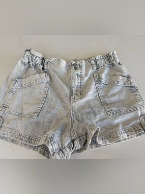 Anthropologie Light Blue Washed Denim Shorts